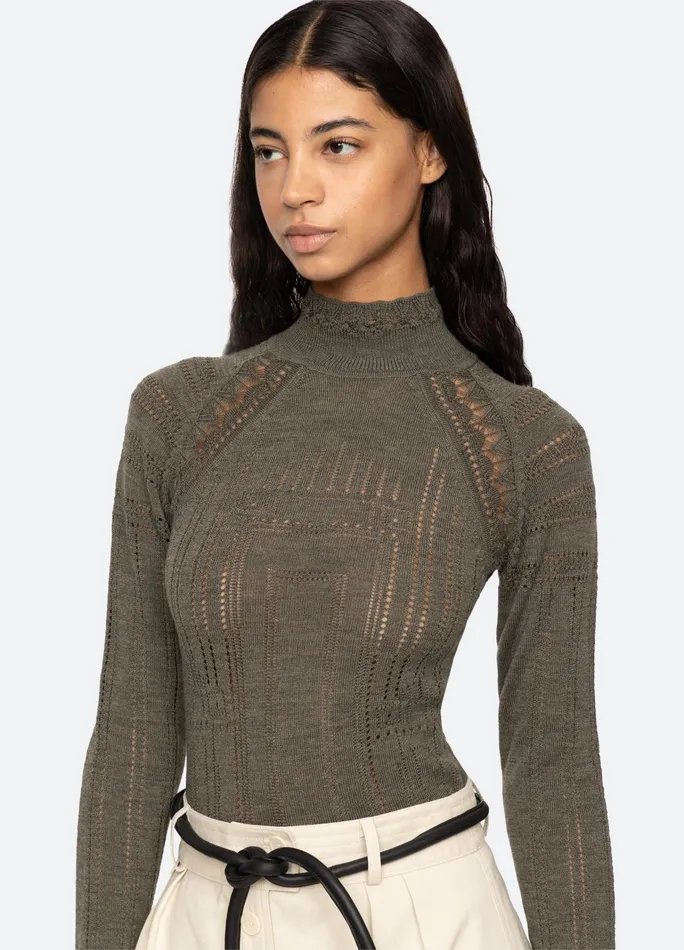 Women Tops Sea New York Paxton Turtleneck Burgundy