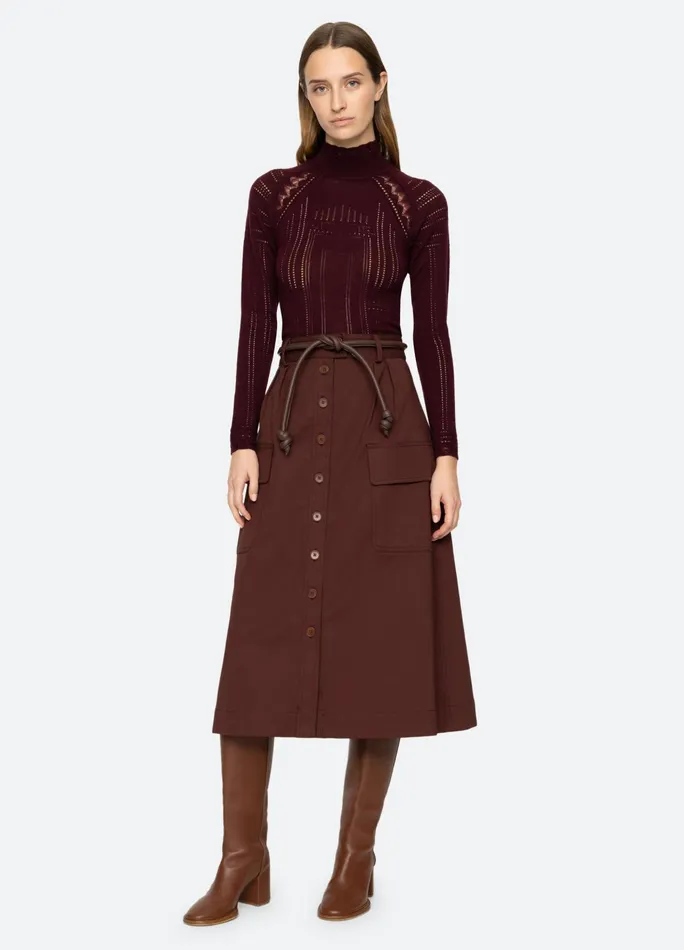 Women Tops Sea New York Paxton Turtleneck Burgundy