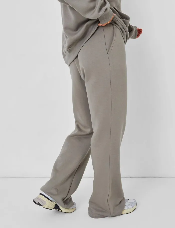 Women Wide Leg Sweat Pants Coord Khaki Green Public Desire Curve