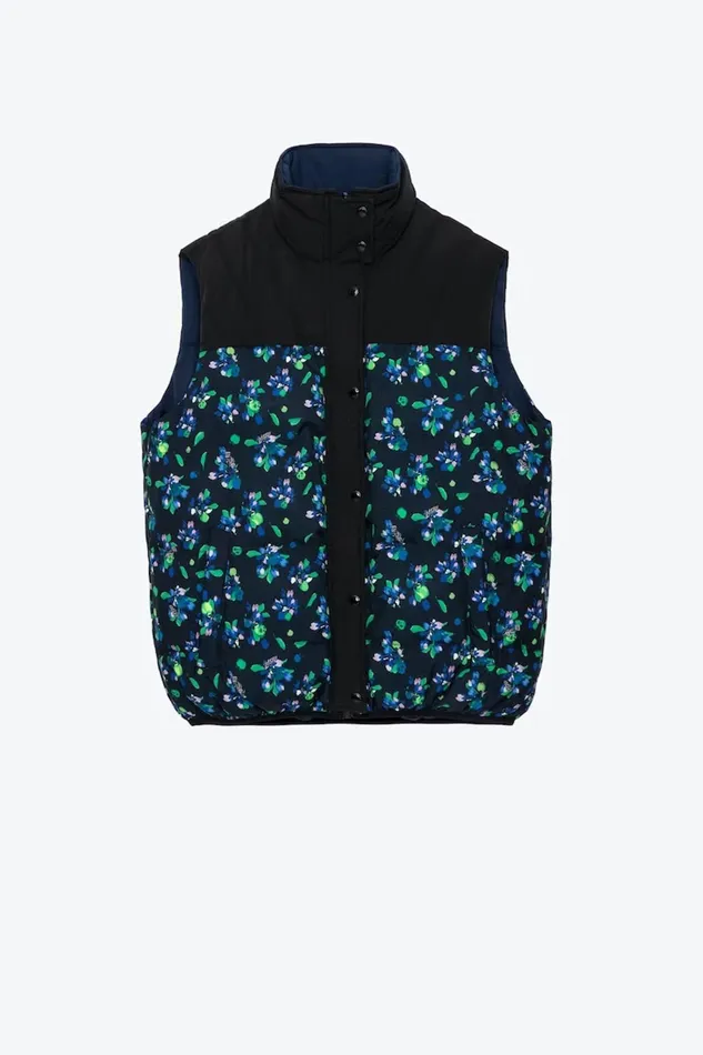 Zadig and Voltaire Jackets KERA FLOWER VEST BLACK FLOWER 8211 Women