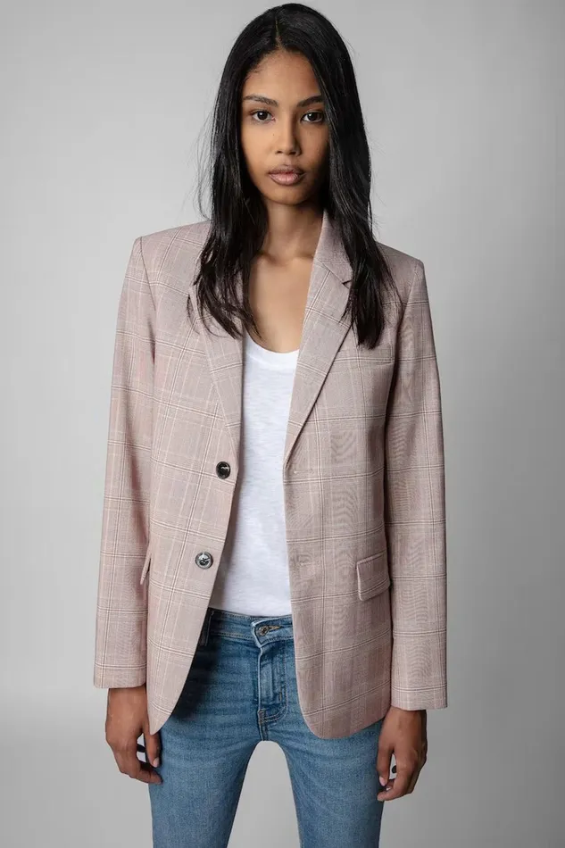 Zadig and Voltaire Jackets VANILLE ZADIG JACKET ROSE 8211 Women
