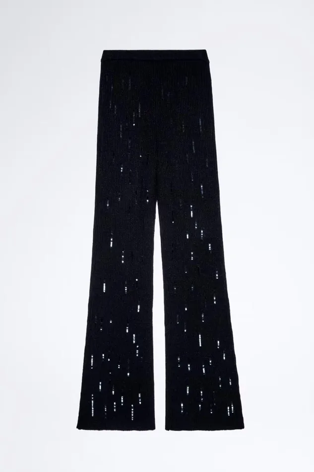 Zadig and Voltaire Pants FLARY LUREX PANTS BLACK 8211 Women Zadig and Voltaire Pants FLARY LUREX PANTS BLACK 8211 Women