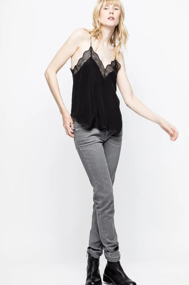 Zadig and Voltaire Shirts and Tops CHRISTY CDC CARACO PERM BLACK 8211 Women Zadig and Voltaire Shirts and Tops CHRISTY CDC CARACO PERM BLACK 8211 Women