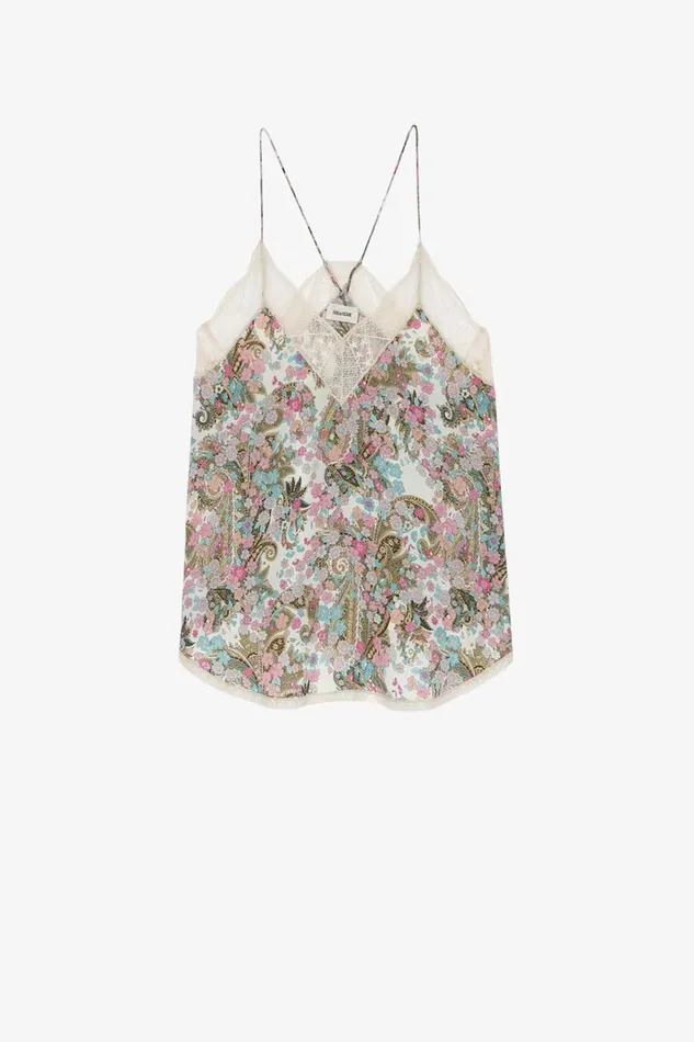 Zadig and Voltaire Shirts and Tops CHRISTY YOKO CREAM PRINT 8211 Women Zadig and Voltaire Shirts and Tops CHRISTY YOKO CREAM PRINT 8211 Women