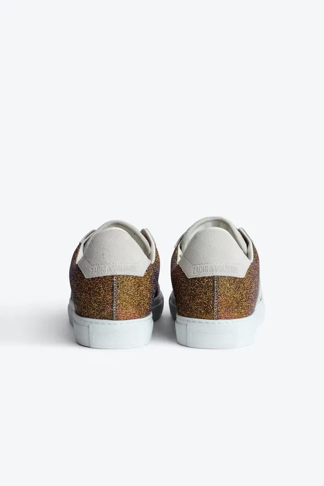 Zadig and Voltaire Sneakers ZV1747 SPARKLE GOLD GOLD 8211 WomenMen Zadig and Voltaire Sneakers ZV1747 SPARKLE GOLD GOLD 8211 WomenMen