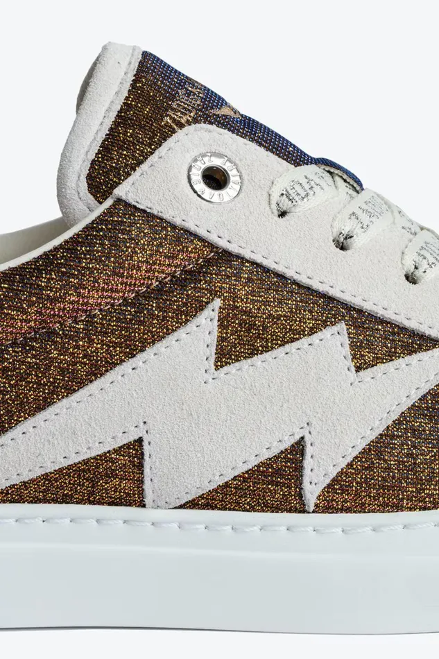 Zadig and Voltaire Sneakers ZV1747 SPARKLE GOLD GOLD 8211 WomenMen Zadig and Voltaire Sneakers ZV1747 SPARKLE GOLD GOLD 8211 WomenMen