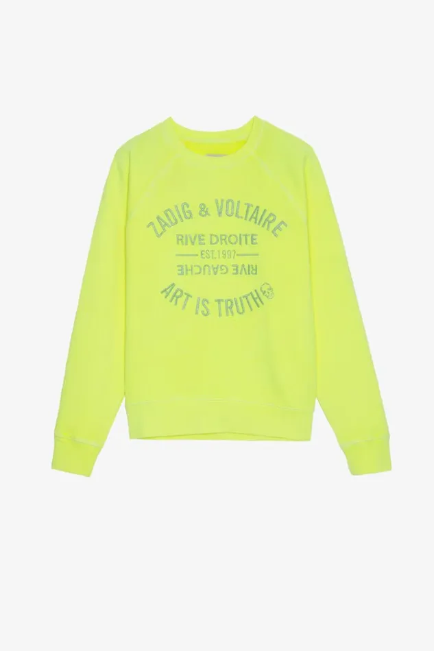 Zadig and Voltaire Sweaters and Knitwear UPPER BLASON NEON NEON YELLOW 8211 Women Zadig and Voltaire Sweaters and Knitwear UPPER BLASON NEON NEON YELLOW 8211 Women
